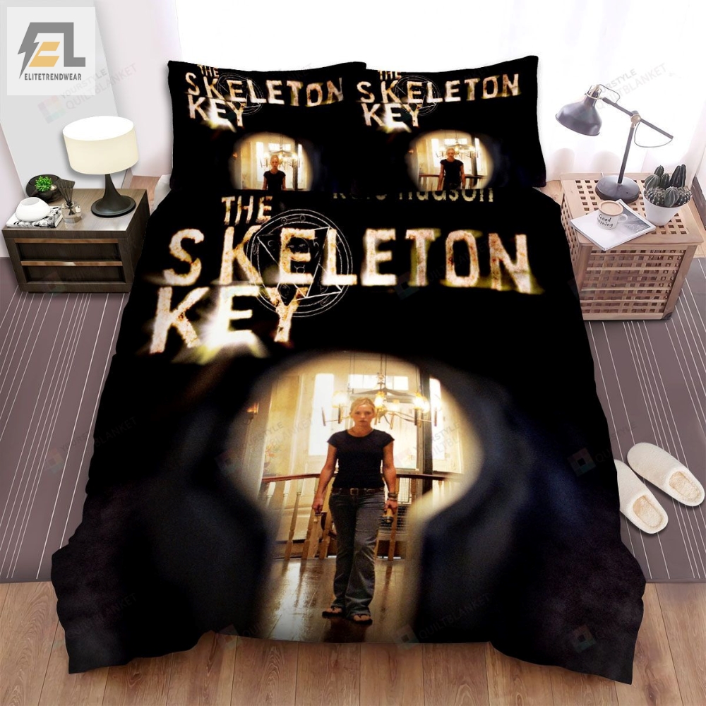 The Skeleton Key 2005 Lock Movie Poster Bed Sheets Spread Comforter Duvet Cover Bedding 