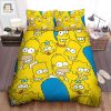 The Simpson Family Members Faces Pattern Bed Sheets Duvet Cover Bedding Sets elitetrendwear 1