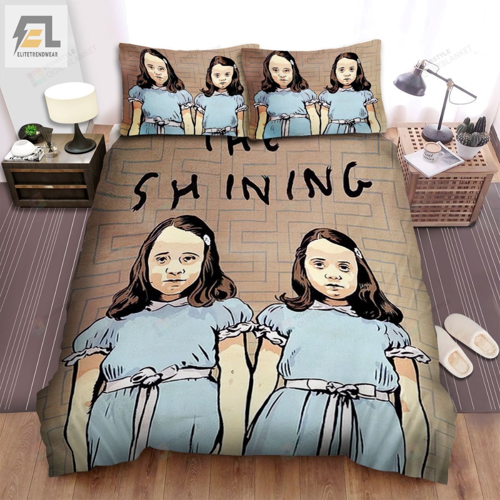 The Shining Two A Little Girl Movie Poster Bed Sheets Spread Comforter Duvet Cover Bedding Sets 