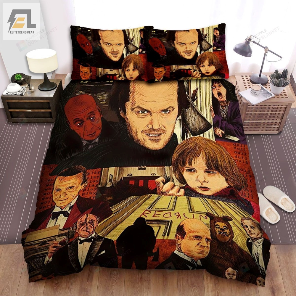 The Shining The Sceces In The Movie Art Bed Sheets Spread Comforter Duvet Cover Bedding Sets 