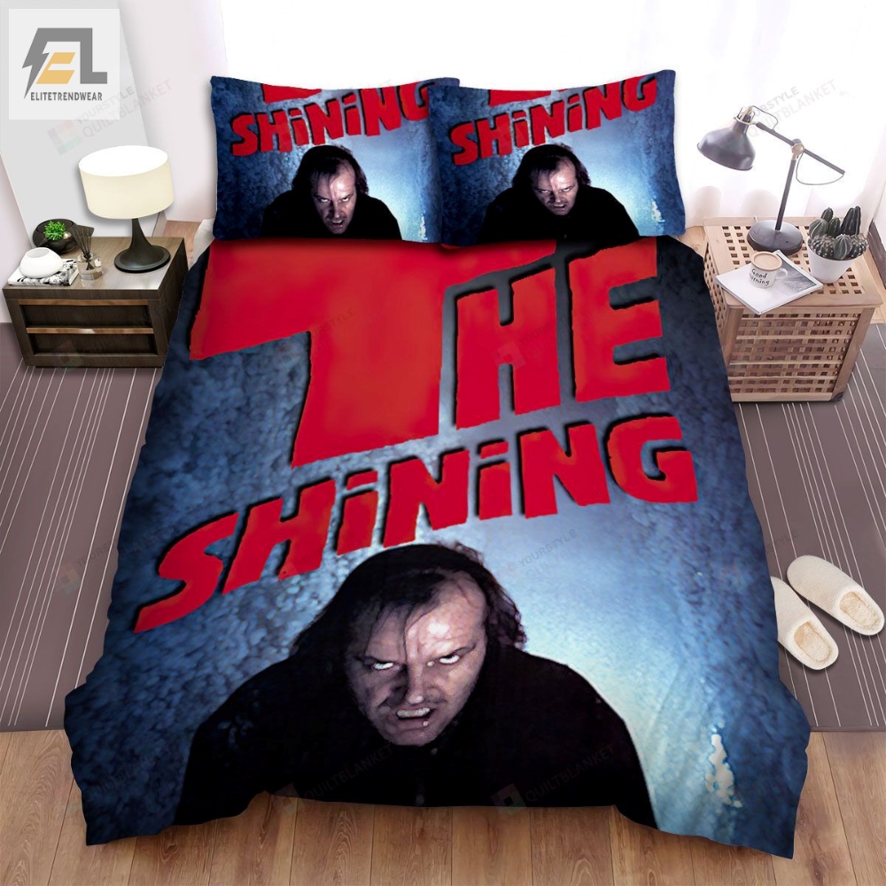The Shining The Men With White Eyes Movie Poster Bed Sheets Spread Comforter Duvet Cover Bedding Sets 