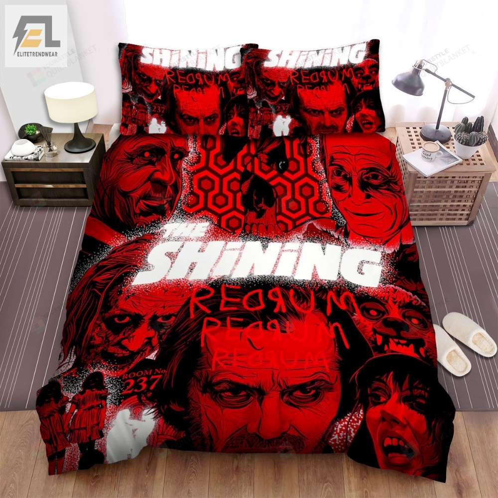 The Shining The Main Actors In The Movie Art Movie Poster Bed Sheets Spread Comforter Duvet Cover Bedding Sets 
