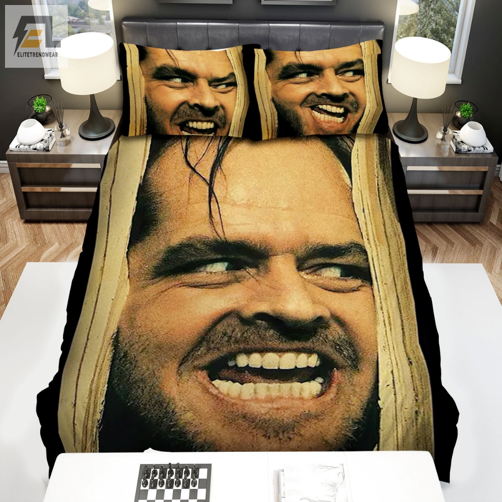 The Shining The Face Is Shout Movie Poster Bed Sheets Spread Comforter Duvet Cover Bedding Sets 
