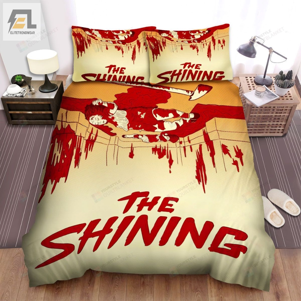 The Shining People Die Surrounded By Blood Movie Poster Bed Sheets Spread Comforter Duvet Cover Bedding Sets 