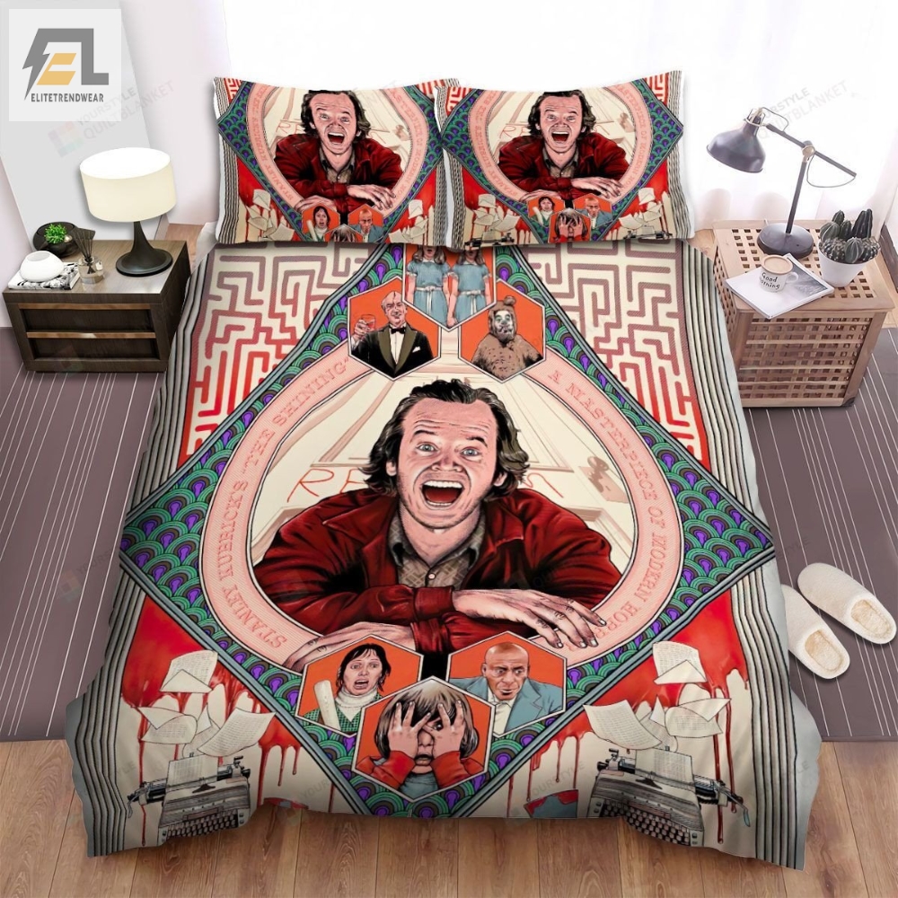 The Shining Picture Of All Main Actors In The Movie Poster Bed Sheets Spread Comforter Duvet Cover Bedding Sets 