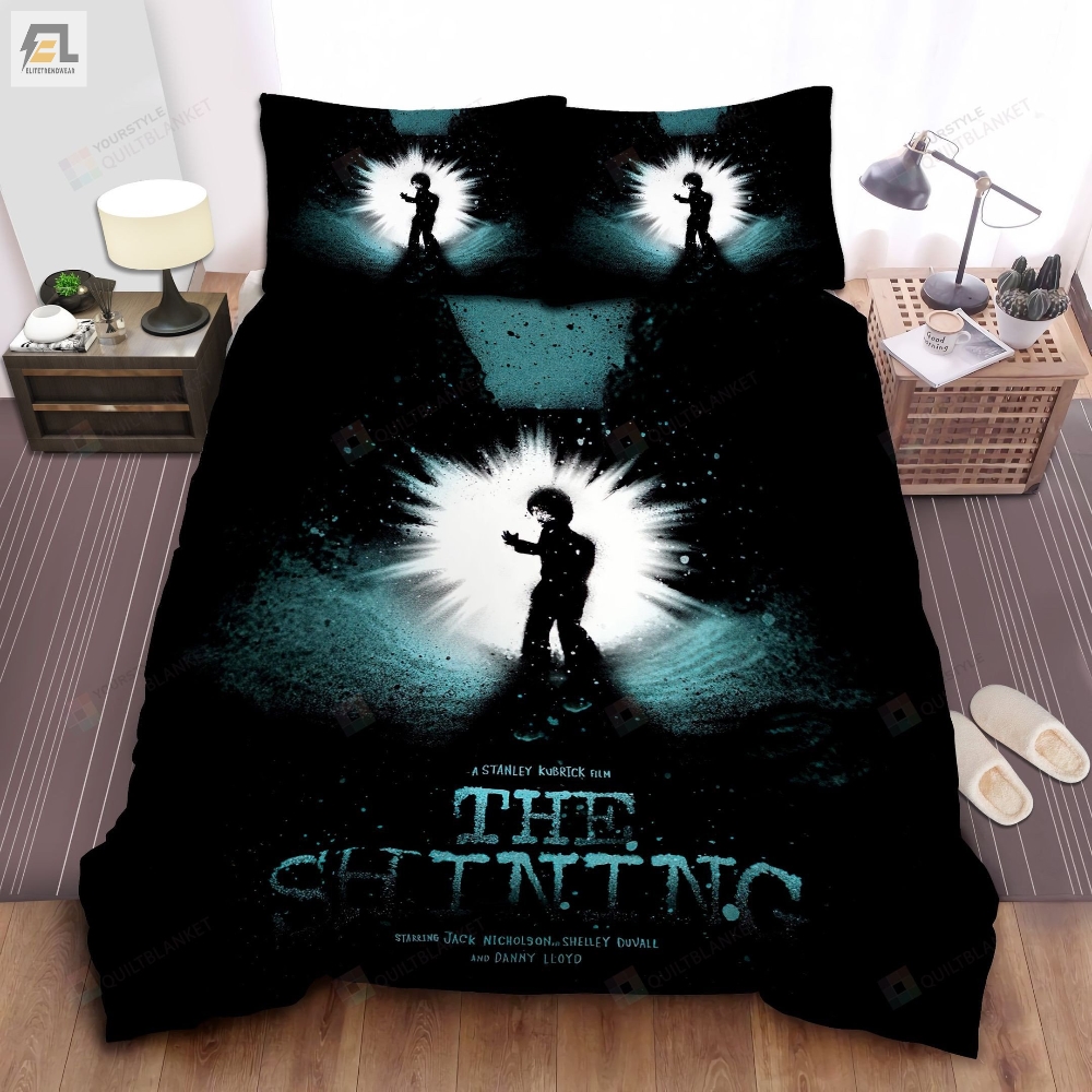 The Shining Danny In Snowstorm Film Poster Bed Sheets Spread Comforter Duvet Cover Bedding Sets 
