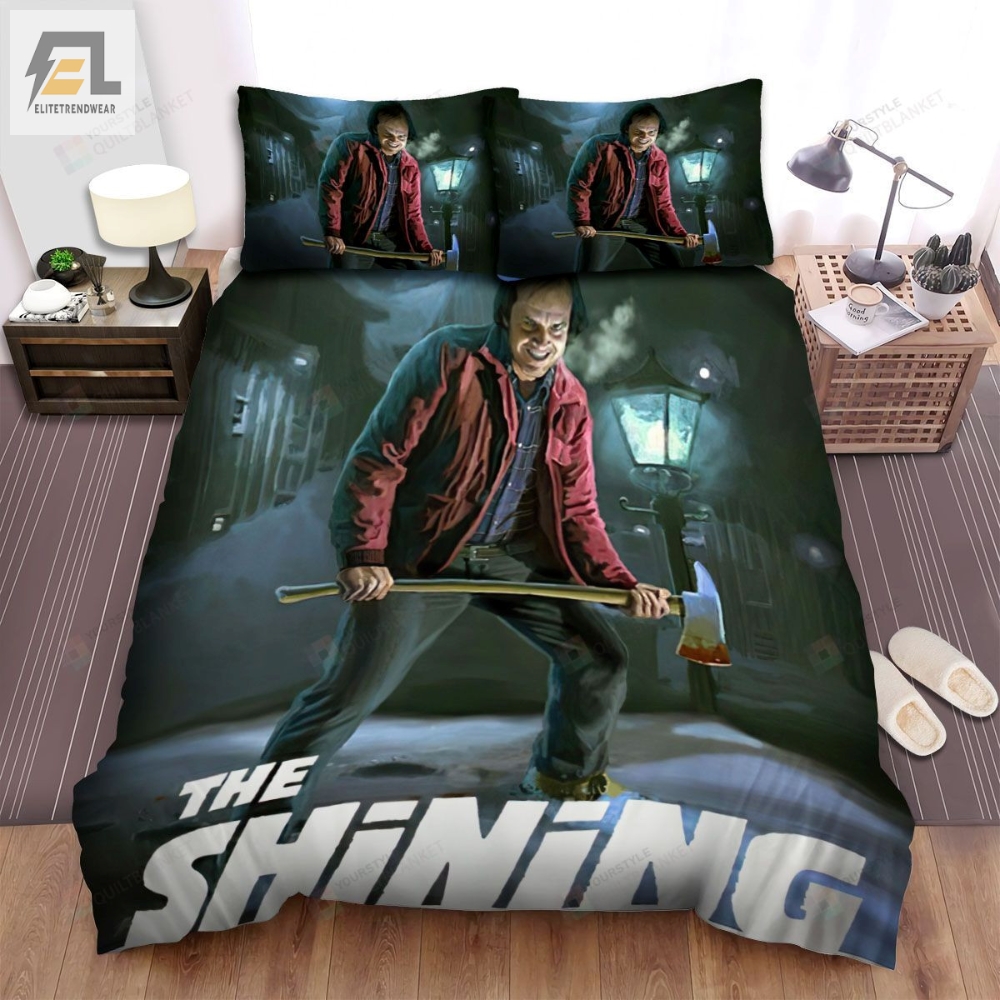 The Shining A Masterpiece Of Modern Horror Movie Poster Ver 2 Bed Sheets Spread Comforter Duvet Cover Bedding Sets 