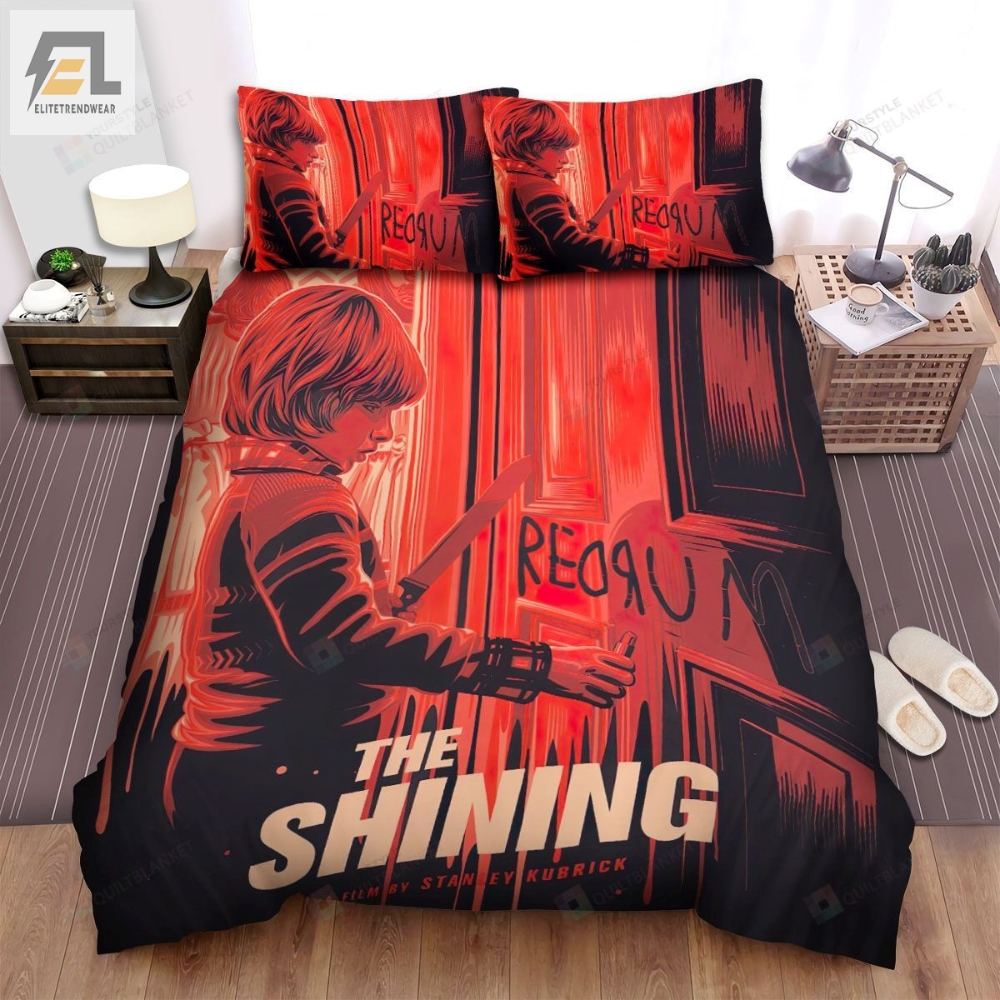 The Shining A Film By Stanley Kubrick Movie Poster Bed Sheets Spread Comforter Duvet Cover Bedding Sets 