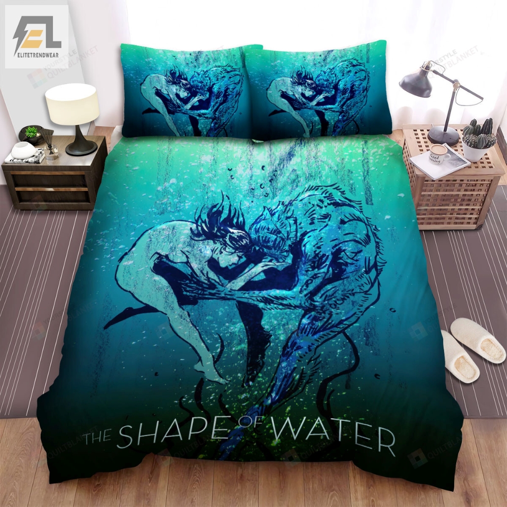 The Shape Of Water 2017 Movie Illustration 7 Bed Sheets Duvet Cover Bedding Sets 