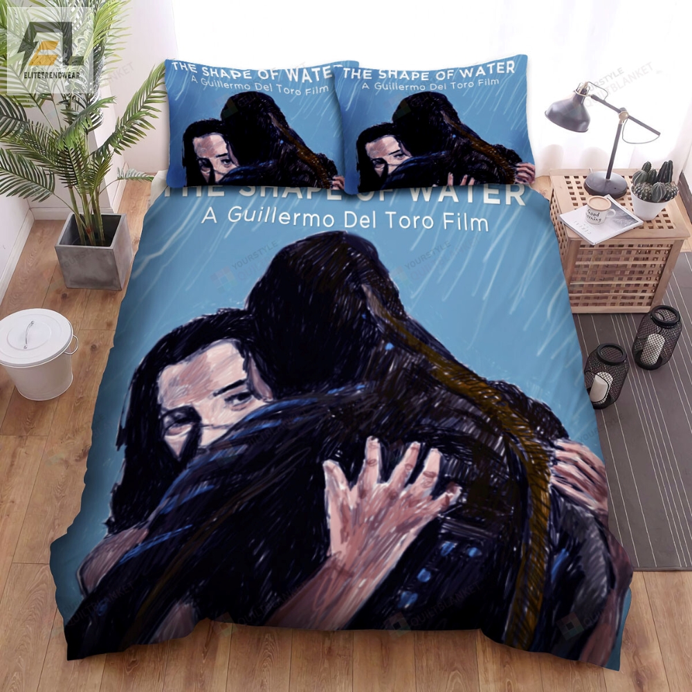 The Shape Of Water 2017 Movie Illustration 4 Bed Sheets Duvet Cover Bedding Sets 