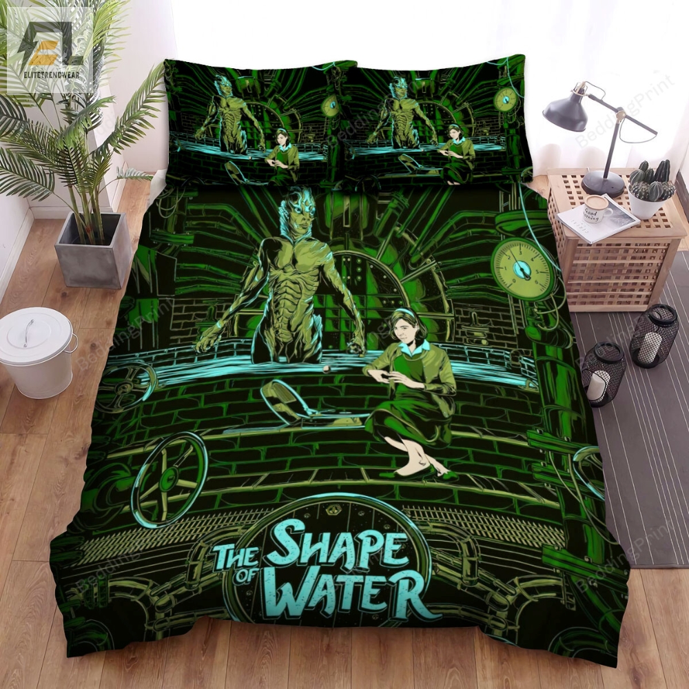 The Shape Of Water 2017 Movie Illustration 10 Bed Sheets Duvet Cover Bedding Sets 