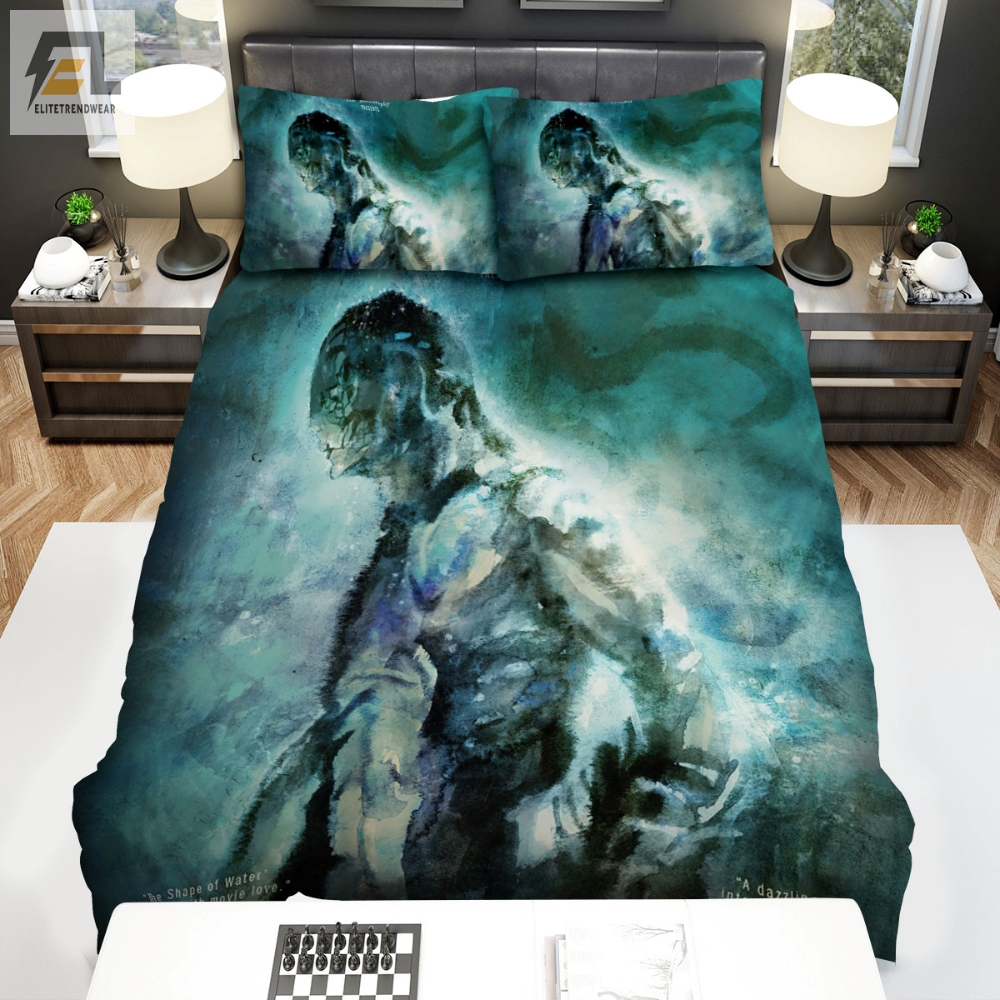 The Shape Of Water 2017 Movie Digital Art 6 Bed Sheets Duvet Cover Bedding Sets 
