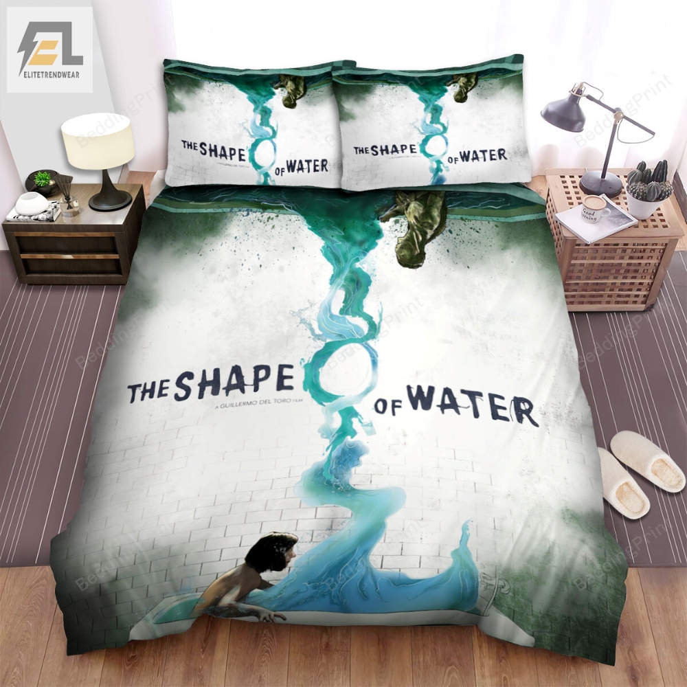 The Shape Of Water 2017 Movie Digital Art 4 Bed Sheets Duvet Cover Bedding Sets 
