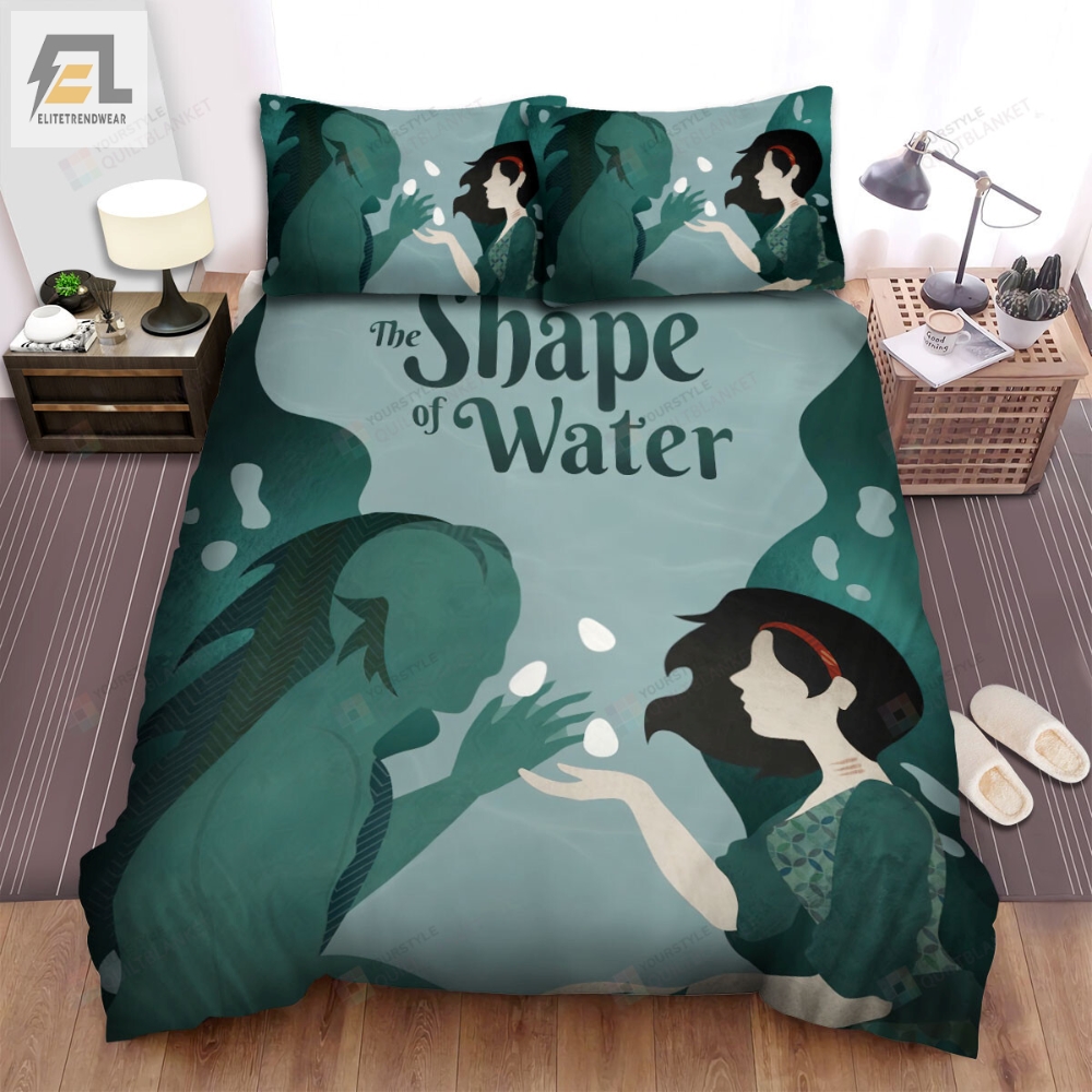The Shape Of Water 2017 Movie Digital Art 5 Bed Sheets Duvet Cover Bedding Sets 