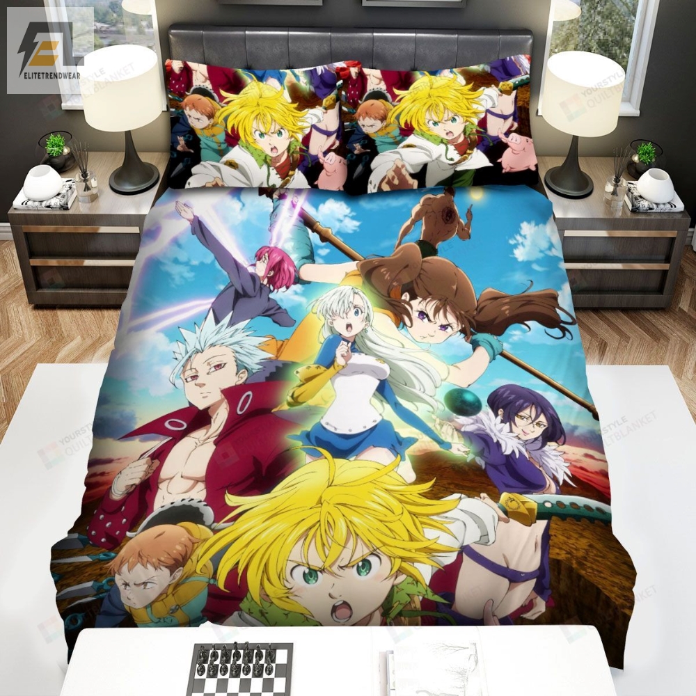 The Seven Deadly Sins Characters Power Bed Sheets Spread Comforter Duvet Cover Bedding Sets 