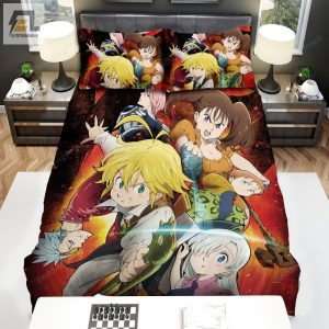 The Seven Deadly Sins Characters Bed Sheets Duvet Cover Bedding Sets elitetrendwear 1 1