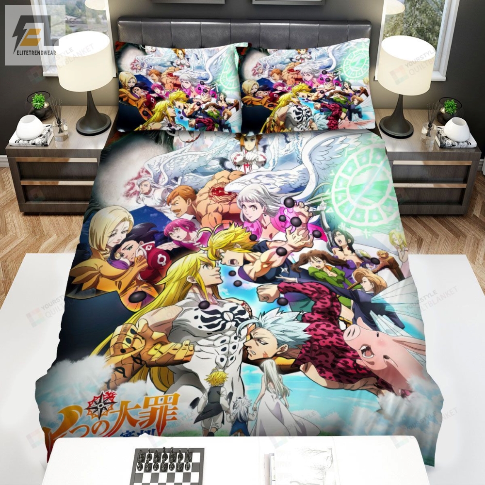 The Seven Deadly Sins Characters Fighting Bed Sheets Spread Comforter Duvet Cover Bedding Sets 