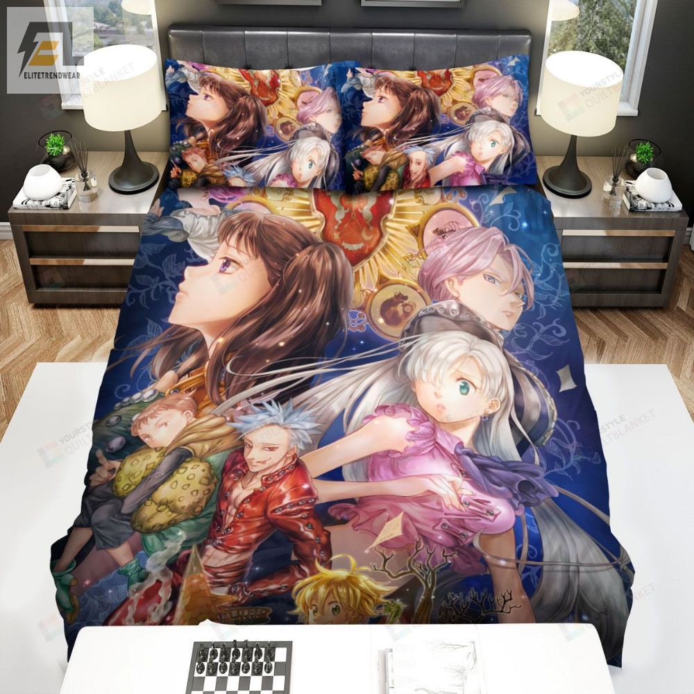 The Seven Deadly Sins Characters Art Bed Sheets Spread Comforter Duvet Cover Bedding Sets 