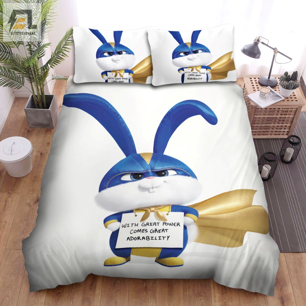 The Secret Life Of Pets 2 2019 Snowball Poster Bed Sheets Duvet Cover Bedding Sets 