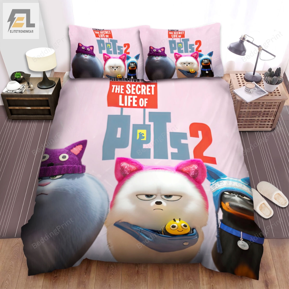 The Secret Life Of Pets 2 2019 Movie Poster Fanart 2 Bed Sheets Duvet Cover Bedding Sets 