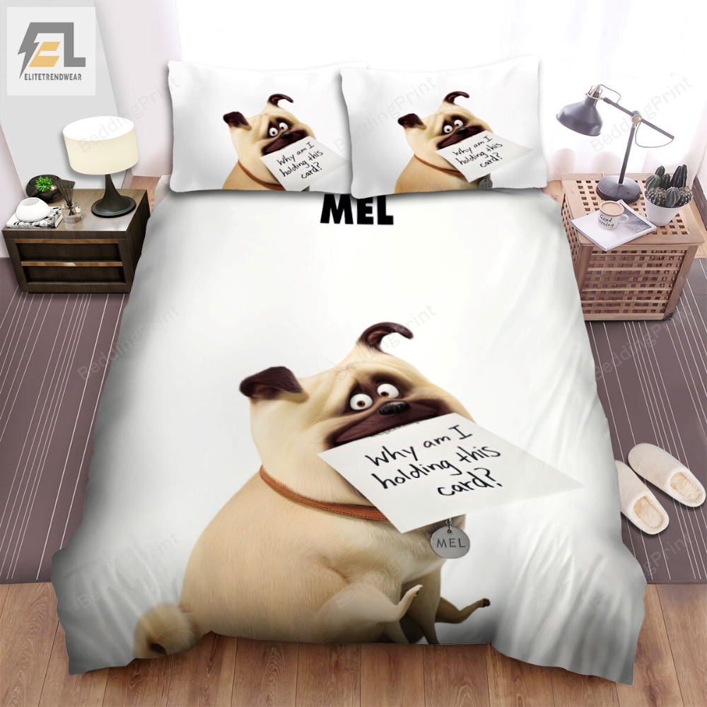 The Secret Life Of Pets 2 2019 Mel Poster Bed Sheets Duvet Cover Bedding Sets 