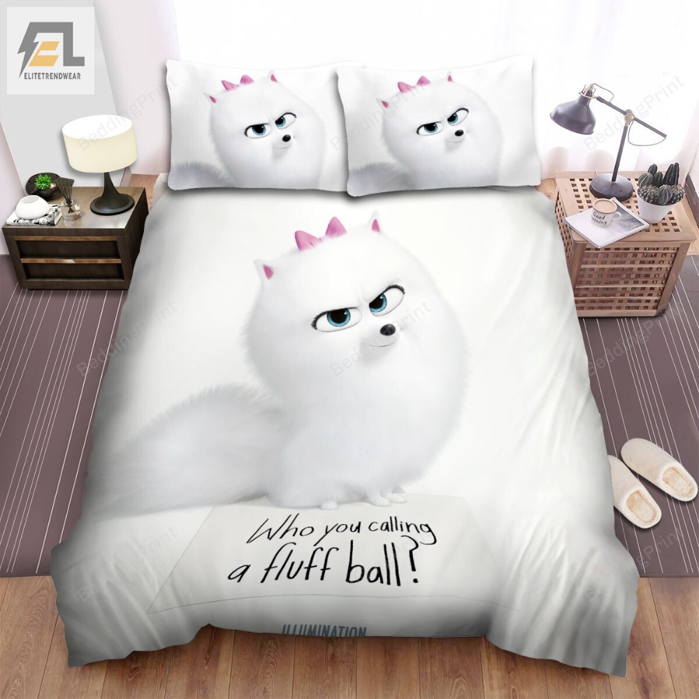 The Secret Life Of Pets 2 2019 Gidget Poster Bed Sheets Duvet Cover Bedding Sets 