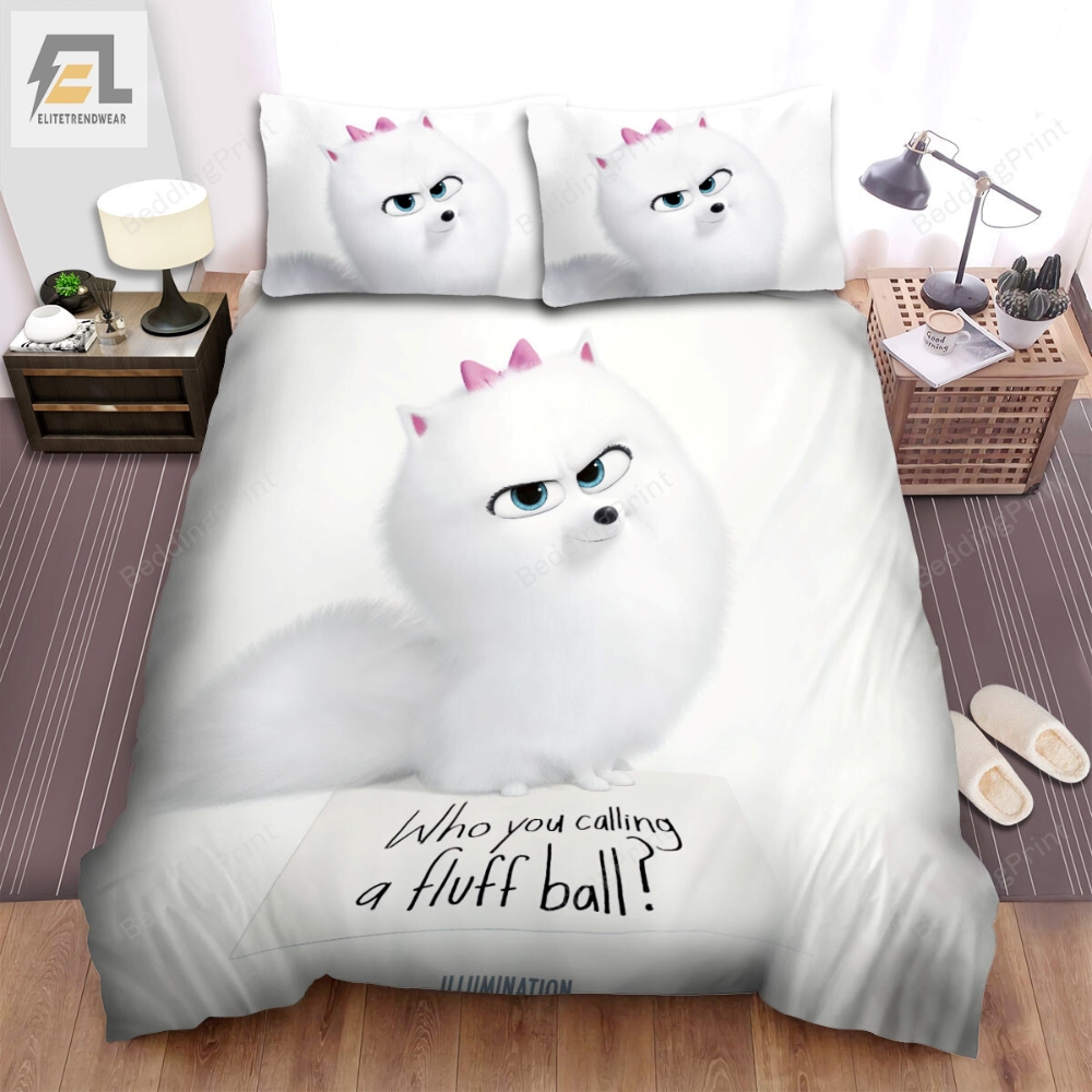 The Secret Life Of Pets 2 2019 Gidget Poster 2 Bed Sheets Duvet Cover Bedding Sets 