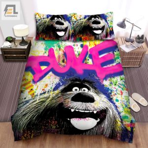 The Secret Life Of Pets 2 2019 Duke Poster Artwork Bed Sheets Duvet Cover Bedding Sets elitetrendwear 1 1