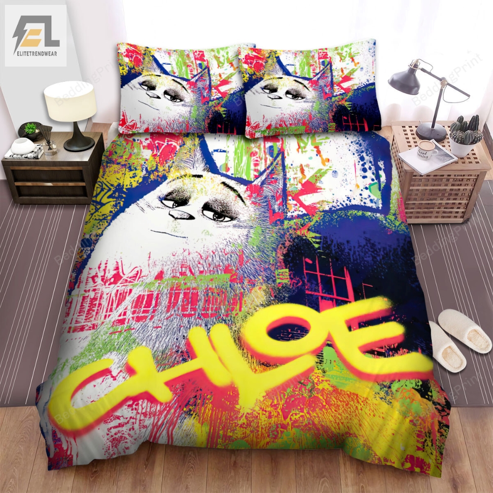 The Secret Life Of Pets 2 2019 Chloe Poster Artwork Bed Sheets Duvet Cover Bedding Sets 