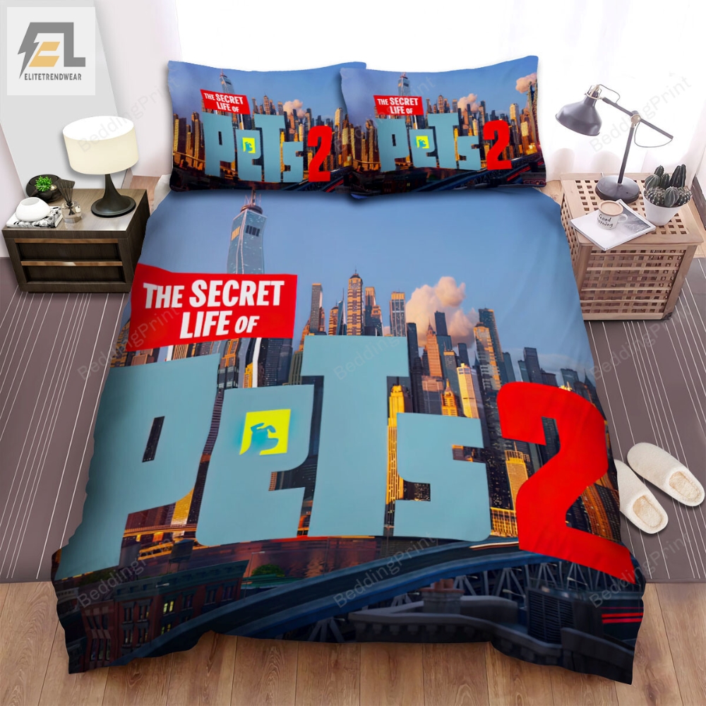 The Secret Life Of Pets 2 2019 Animation Poster Bed Sheets Duvet Cover Bedding Sets 