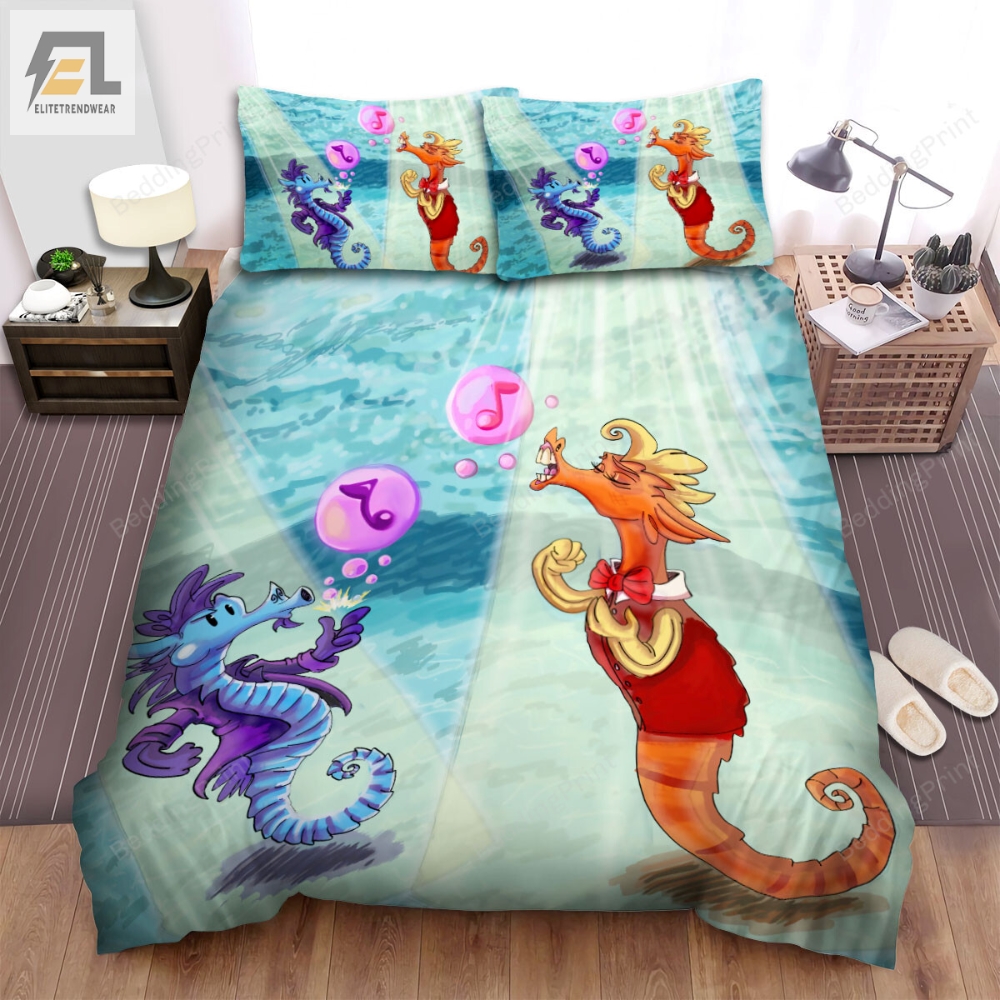 The Seahorse Singer In The Show Bed Sheets Spread Duvet Cover Bedding Sets 