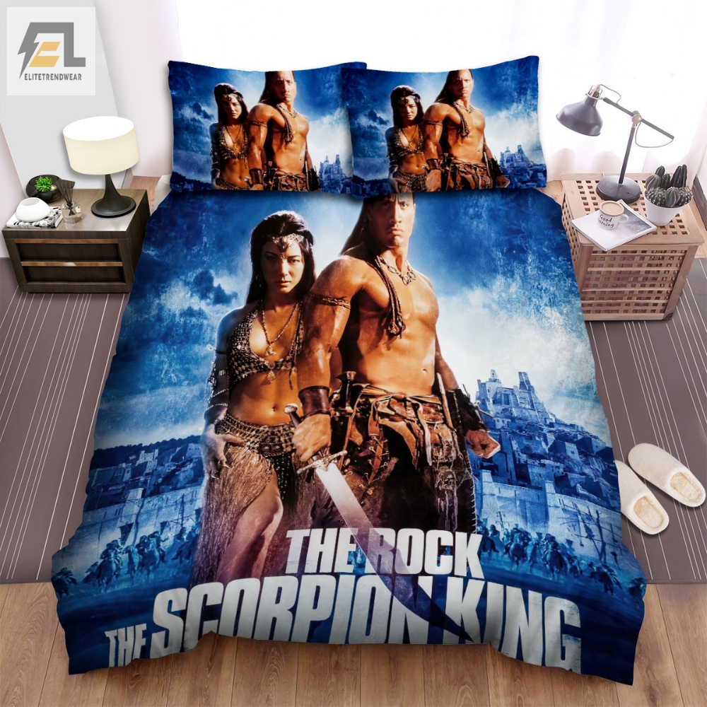 The Scorpion King 2002 Movie Couple Wallpaper Bed Sheets Spread Comforter Duvet Cover Bedding Sets 