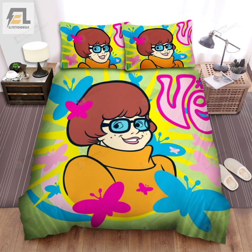 The Scoobydoo Show Velma Dinkley Bed Sheets Spread Duvet Cover Bedding Sets 