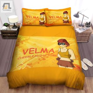 The Scoobydoo Show Velma Cheerleading Time Bed Sheets Spread Duvet Cover Bedding Sets elitetrendwear 1 1