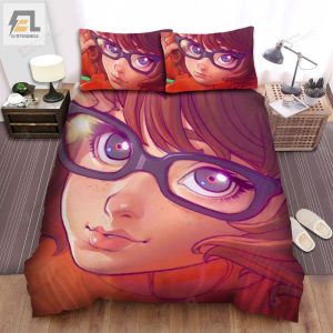 The Scoobydoo Show Velma Animated Portrait Bed Sheets Spread Duvet Cover Bedding Sets elitetrendwear 1 1