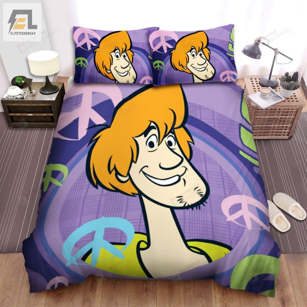 The Scoobydoo Show Shaggy Bed Sheets Spread Duvet Cover Bedding Sets 