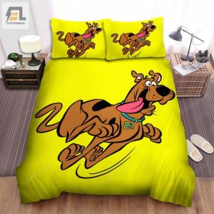 The Scoobydoo Show Scoobydoo Running Bed Sheets Spread Duvet Cover Bedding Sets elitetrendwear 1 1