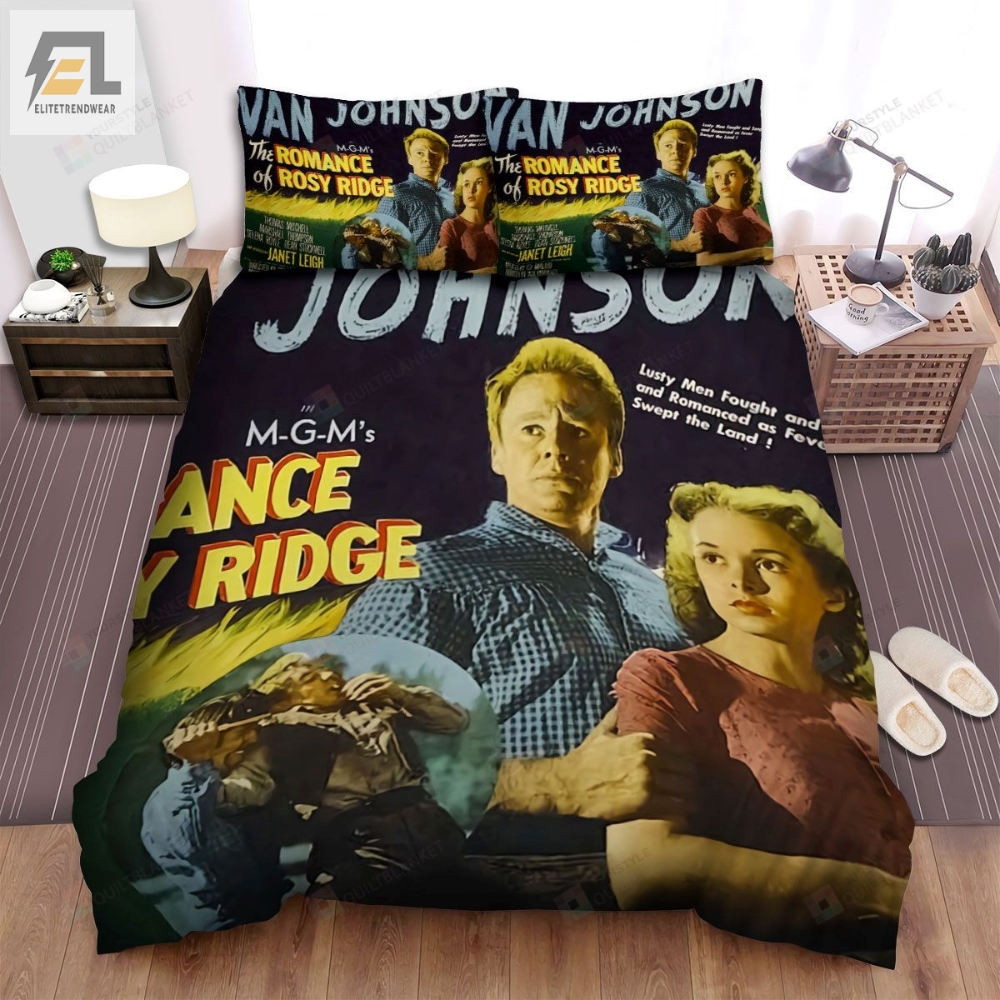 The Romance Of Rosy Ridge 1947 Van Johnson Movie Poster Bed Sheets Spread Comforter Duvet Cover Bedding Sets 