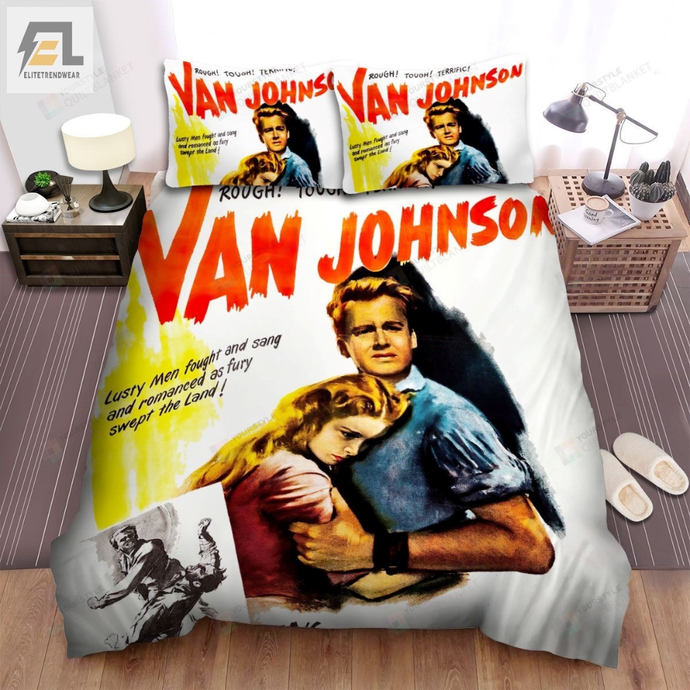 The Romance Of Rosy Ridge 1947 Rough Tough Terrific Movie Poster Bed Sheets Spread Comforter Duvet Cover Bedding Sets 