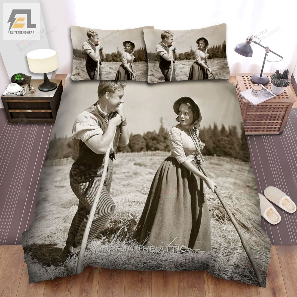 The Romance Of Rosy Ridge 1947 Movie Scene Two Actors Looking At Each Other At The Farm Bed Sheets Spread Comforter Duvet Cover Bedding Sets 