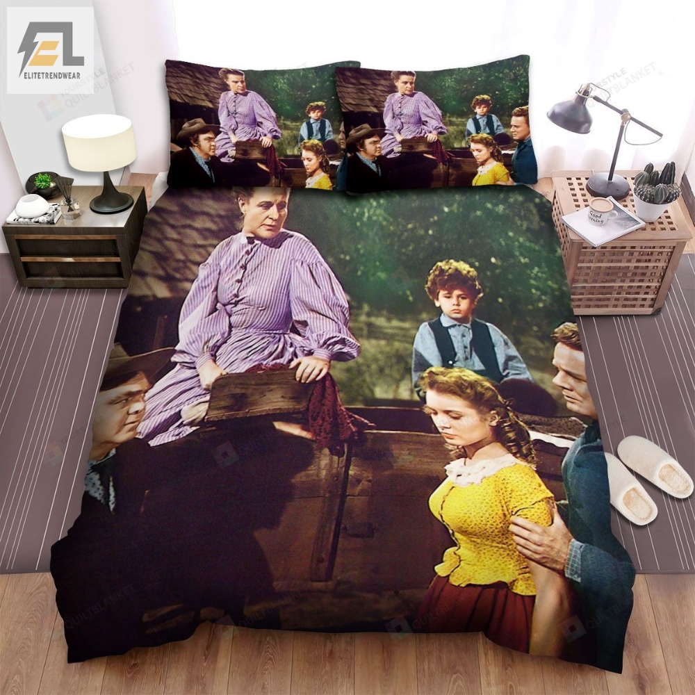 The Romance Of Rosy Ridge 1947 Movie Scene Man Holding Woman Bed Sheets Spread Comforter Duvet Cover Bedding Sets elitetrendwear 1