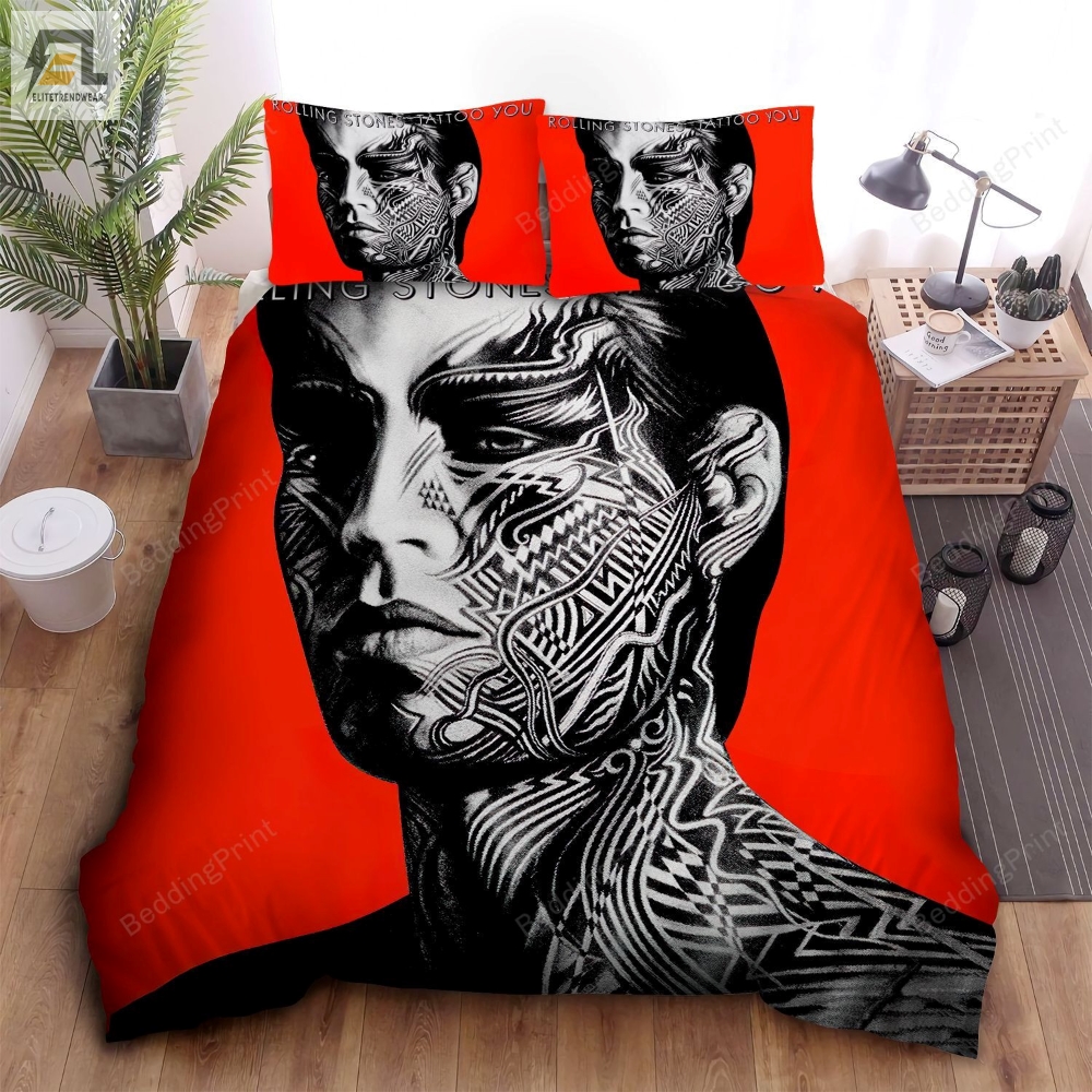 The Rolling Stones Tattoo You Album Cover Bed Sheets Duvet Cover Bedding Sets 