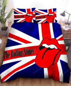 The Rolling Stones Tongue Icon The British Flag Bed Sheets Duvet Cover Bedding Sets elitetrendwear 1 1