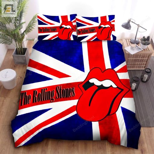 The Rolling Stones Tongue Icon The British Flag Bed Sheets Duvet Cover Bedding Sets elitetrendwear 1 1