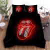 The Rolling Stones Neon Tongue Icon Bed Sheets Duvet Cover Bedding Sets elitetrendwear 1