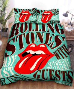 The Rolling Stones Concert Poster Bed Sheets Spread Comforter Duvet Cover Bedding Sets elitetrendwear 1 1