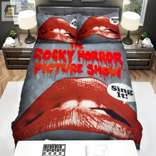 The Rocky Horror Picture Show 1975 Sing It Movie Poster Bed Sheets Spread Comforter Duvet Cover Bedding Sets elitetrendwear 1 1