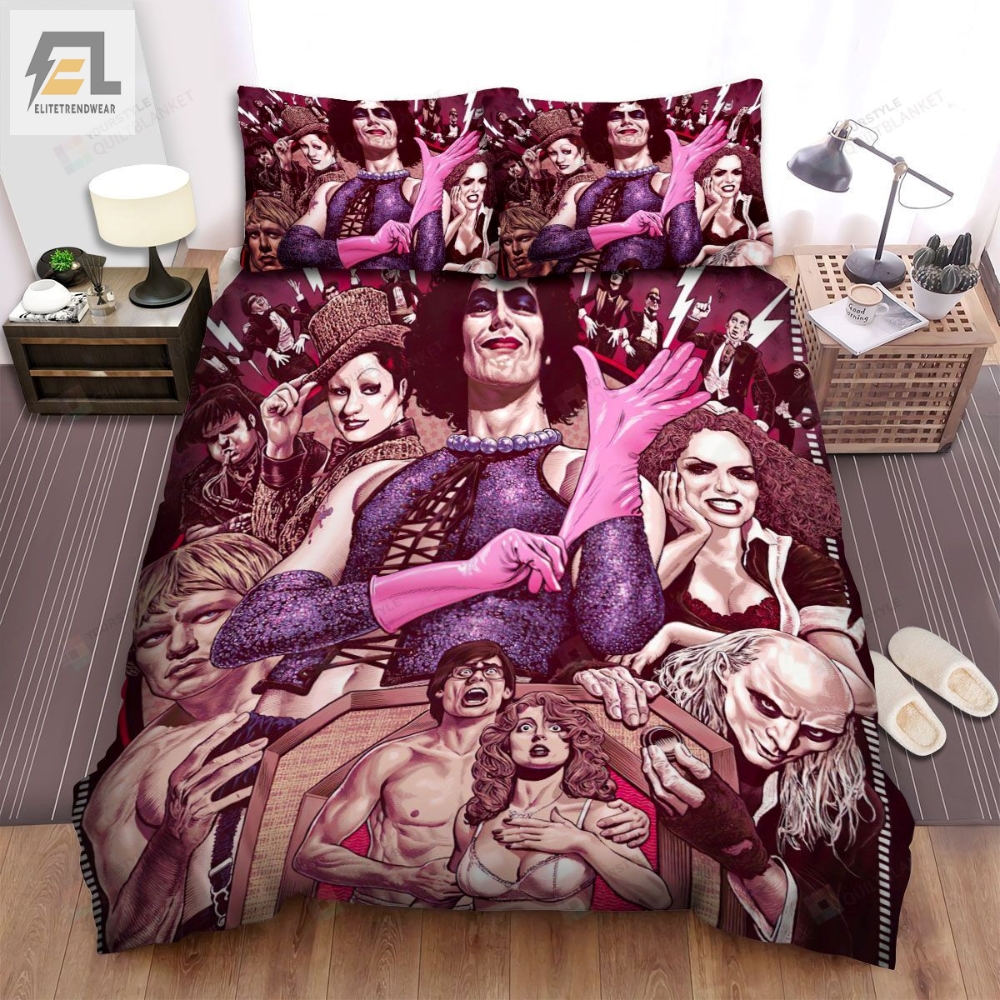 The Rocky Horror Picture Show 1975 Panic Movie Poster Bed Sheets Spread Comforter Duvet Cover Bedding Sets 