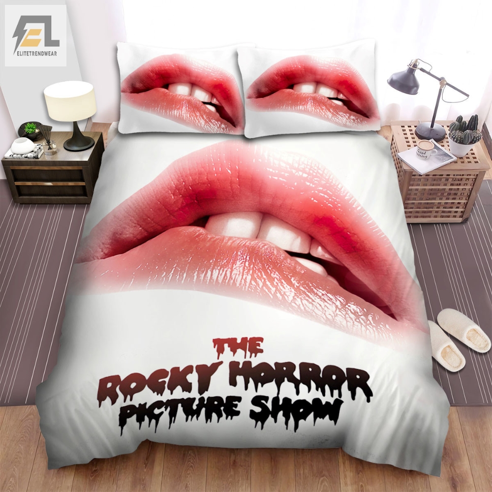 The Rocky Horror Picture Show 1975 Lips Movie Poster Bed Sheets Spread Comforter Duvet Cover Bedding Sets 