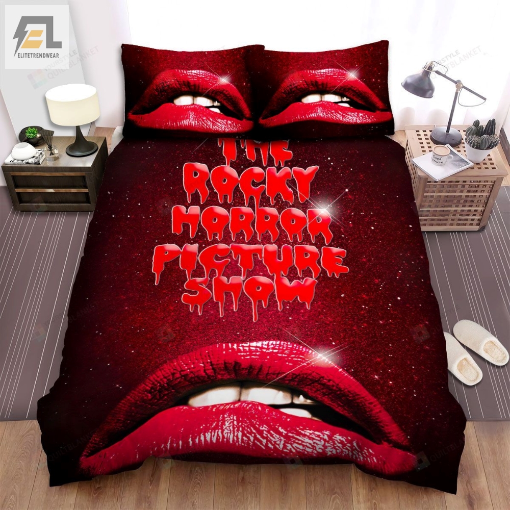 The Rocky Horror Picture Show 1975 Flow Down Movie Poster Bed Sheets Spread Comforter Duvet Cover Bedding Sets 